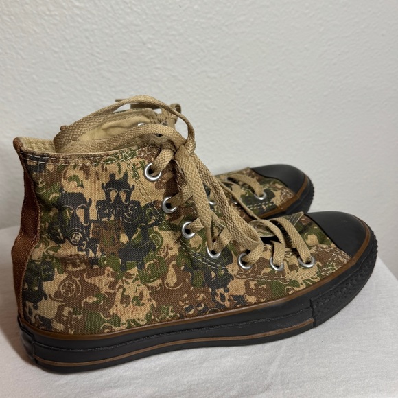 Converse All Star Rare Gas Mask Camo Camouflage High Top Tan Sneakers Men’s 5 - Picture 5 of 16
